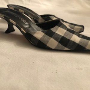 Coup de' tat Gingham Mule